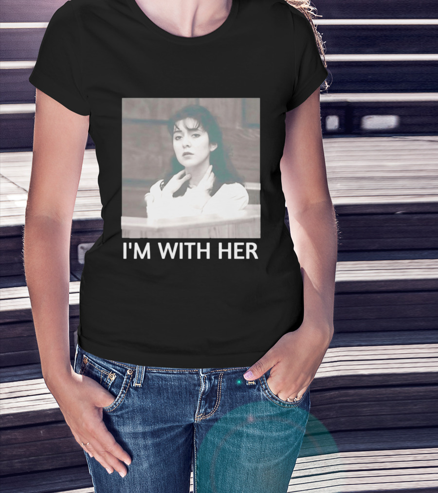 Lorena Bobbitt I'm With Her Courtroom Image T-Shirt