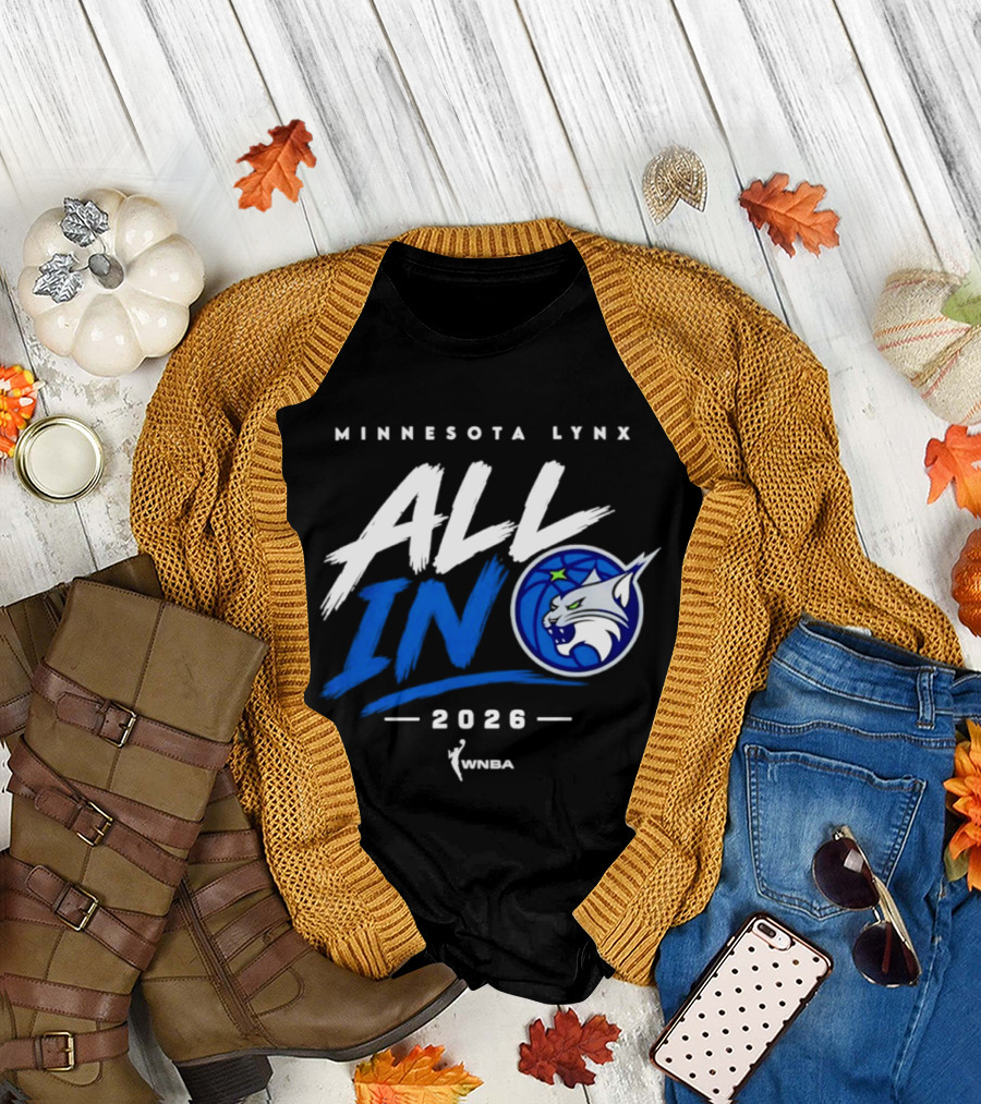 Minnesota Lynx All In 2026 WNBA Team Spirit T-Shirt