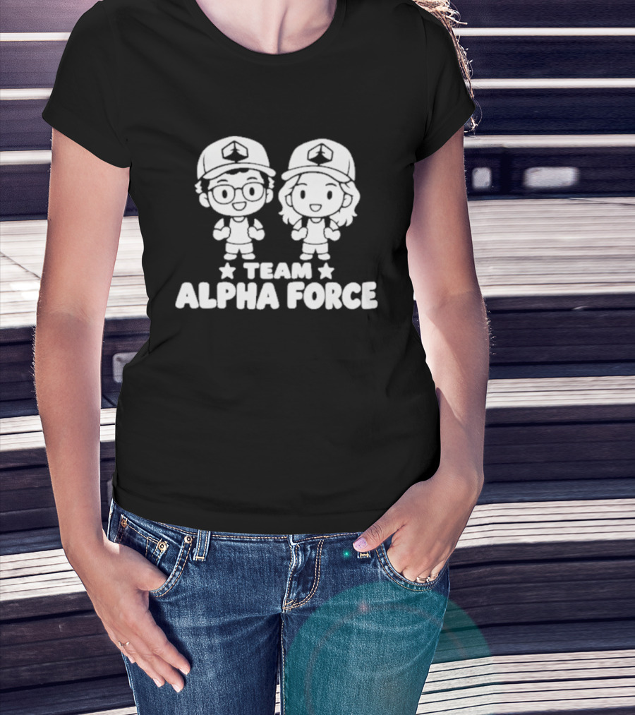 Team Alpha Force Chibi Characters T-Shirt