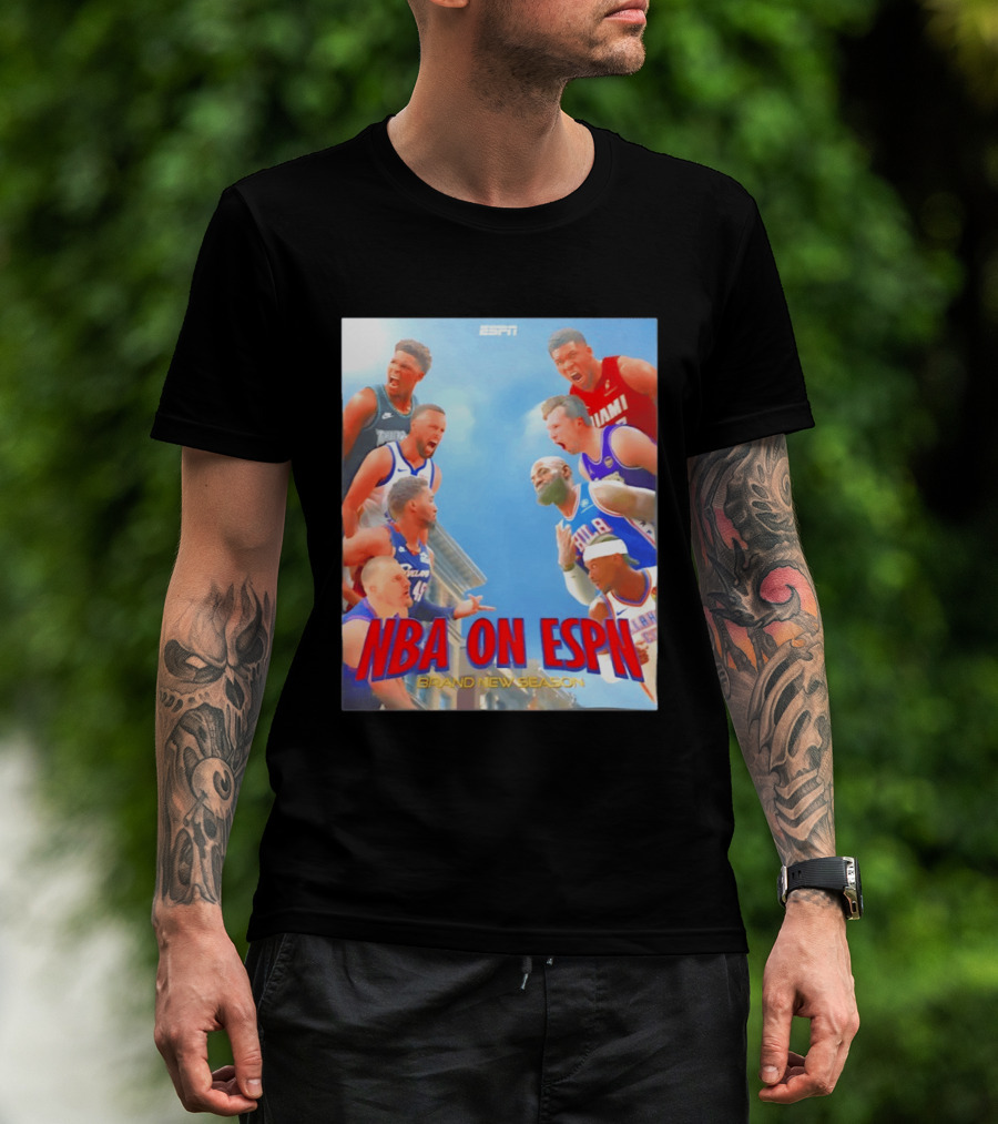 NBA On ESPN Brand New Season 2026 Opening Week Matchups T-Shirt