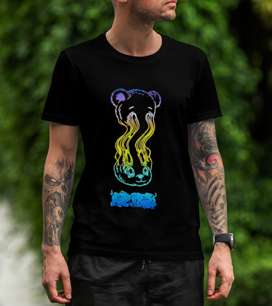 Teddy Fresh Melting Bear Illustration Multicolor T-Shirt