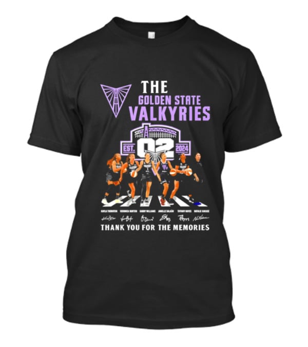 The Golden State Valkyries EST 2024 Abbey Road Thank You For The Memories Signatures T-Shirt