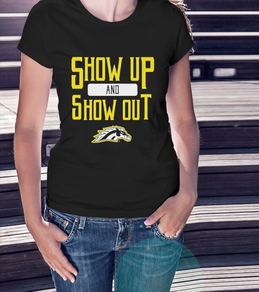 Western Michigan Broncos Show Up Show Out Bold Yellow T-Shirt