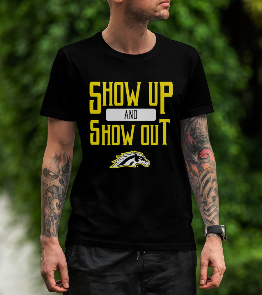 Western Michigan Broncos Show Up Show Out Bold Yellow T-Shirt