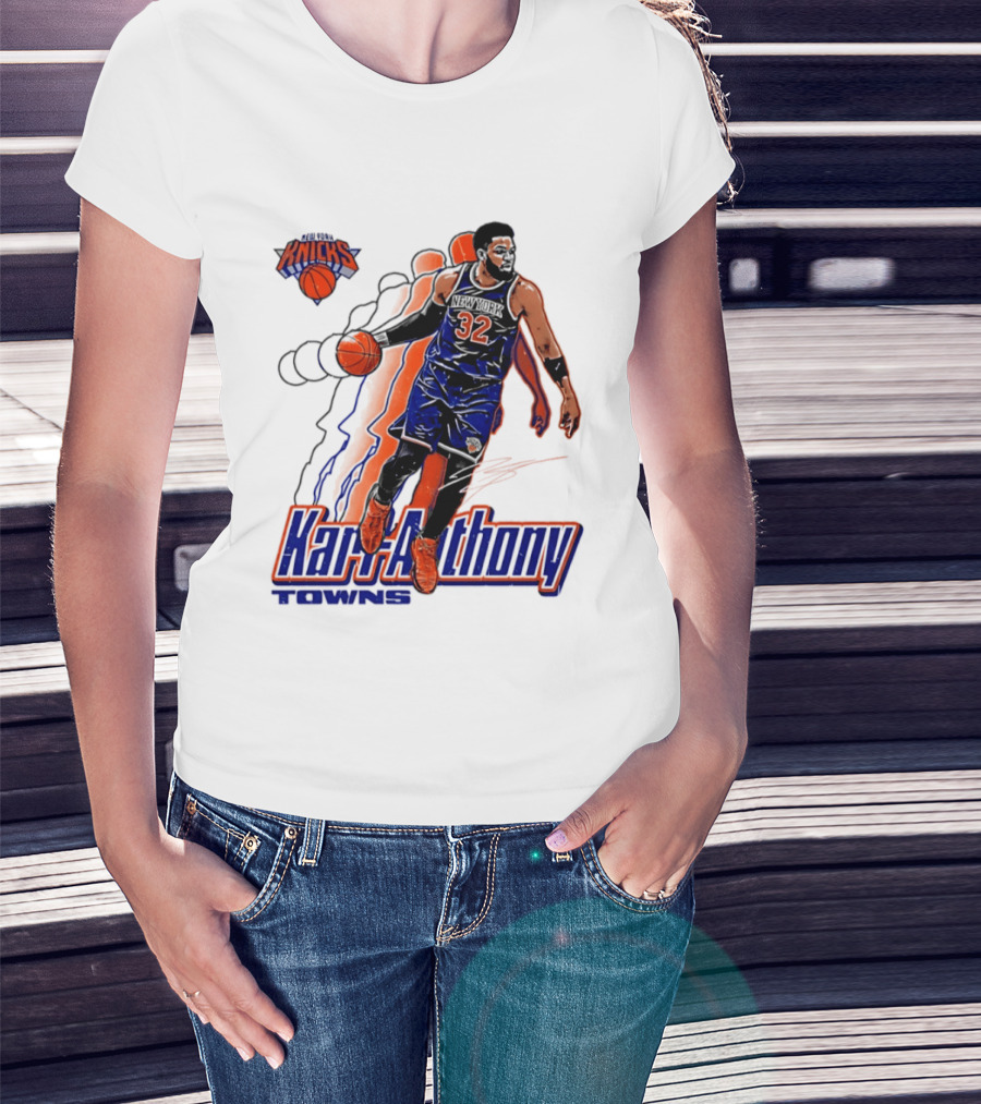 Karl Anthony Towns New York Knicks Basketball 32 T-Shirt