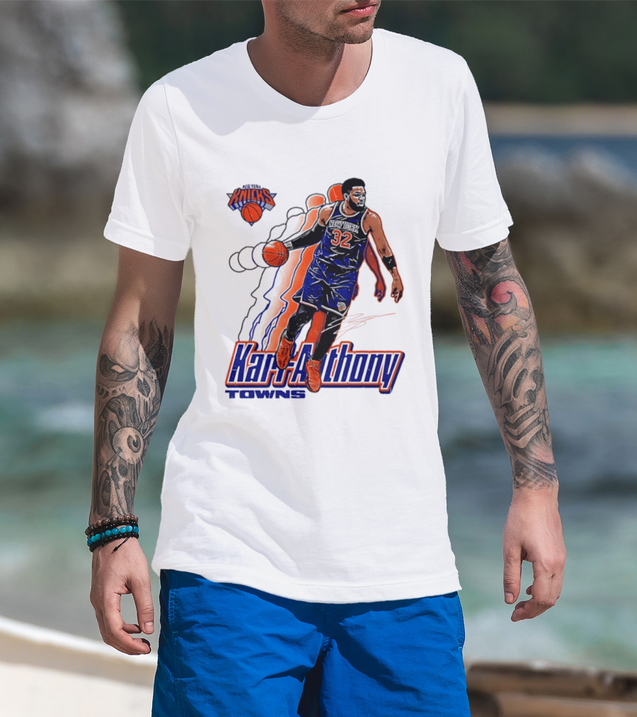 Karl Anthony Towns New York Knicks Basketball 32 T-Shirt