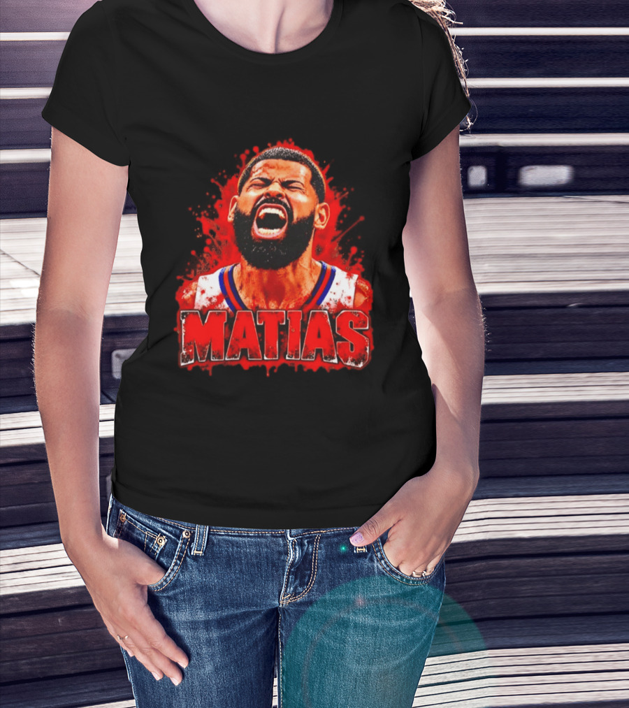 Matias Puerto Rican Basketball Cangrejeros Scream USA T-Shirt