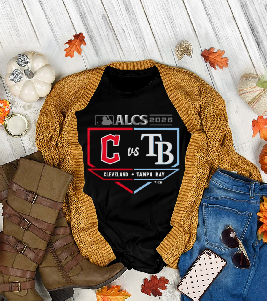 Cleveland Guardians Vs Tampa Bay Rays 2026 ALCS Matchup Official MLB T-Shirt