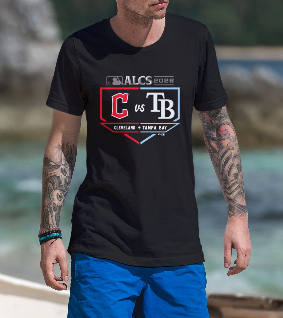 Cleveland Guardians Vs Tampa Bay Rays 2026 ALCS Matchup Official MLB T-Shirt