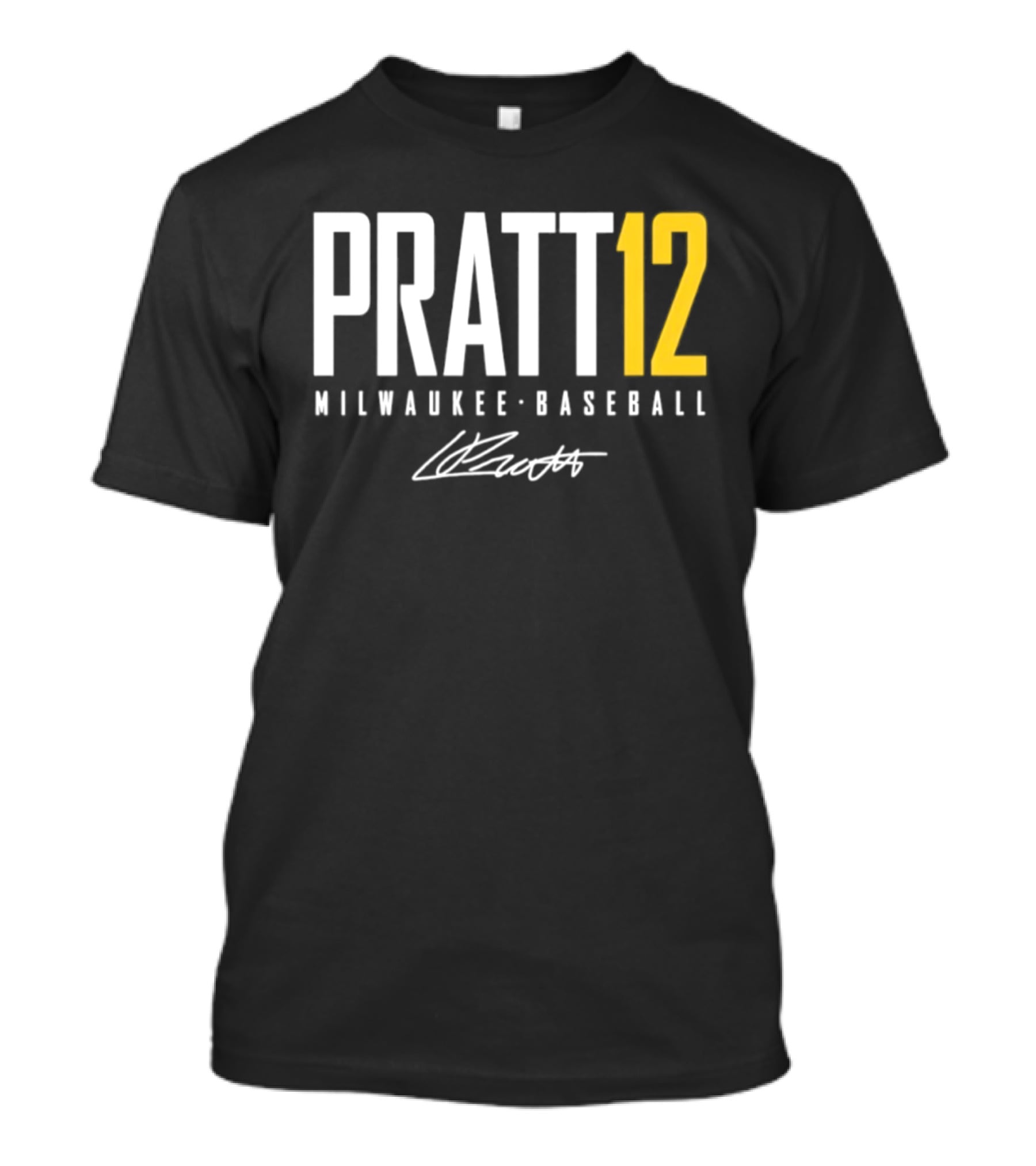 Pratt 12 Milwaukee Baseball Signature T-Shirt