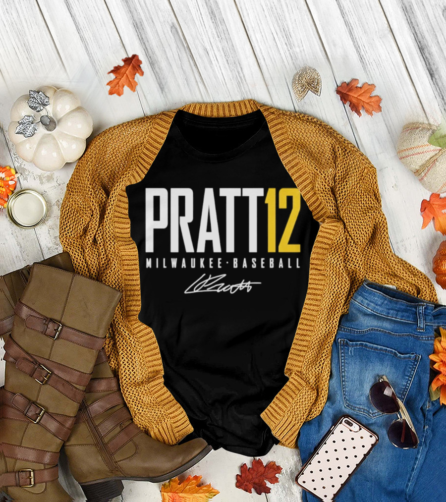 Pratt 12 Milwaukee Baseball Signature T-Shirt