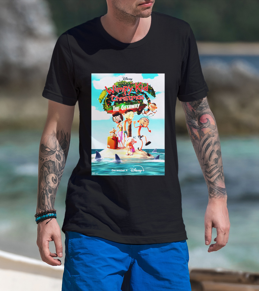 Disney Diary Of A Wimpy Kid Christmas The Getaway December 4 Disney+ T-Shirt