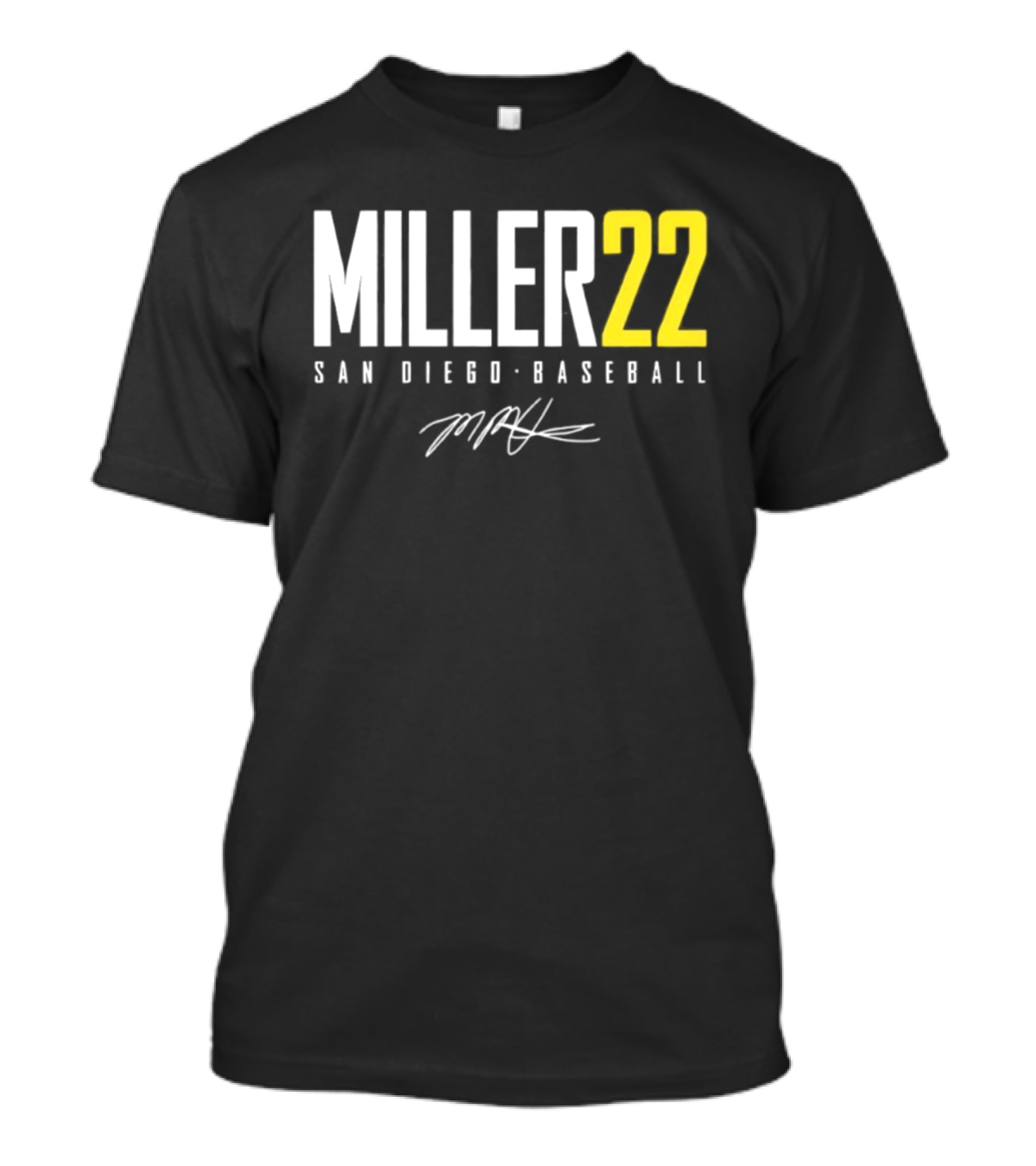 Miller 22 San Diego Baseball Signature T-Shirt
