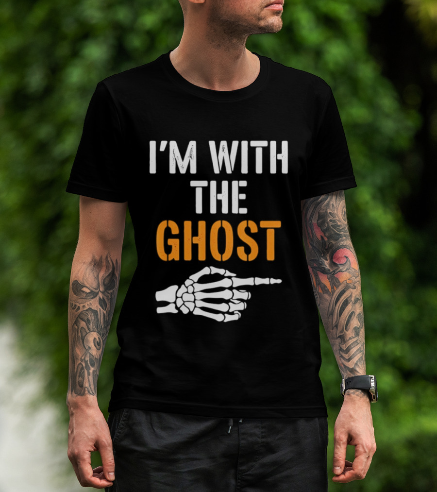 I'm With The Ghost Skeleton Hand Halloween 2026 T-Shirt