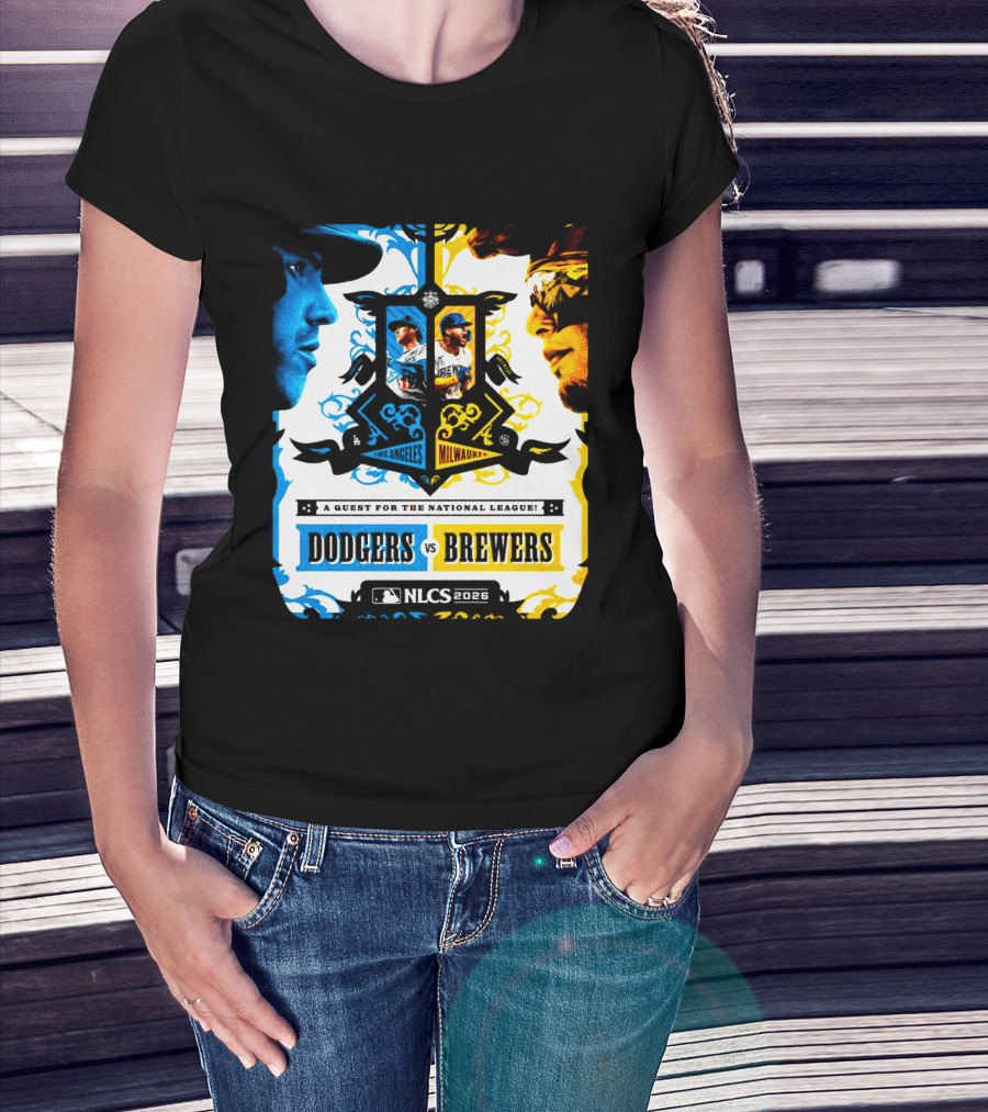 MLB Los Angeles Dodgers Brewers NLCS 2026 Head To Head Quest For The National League T-Shirt