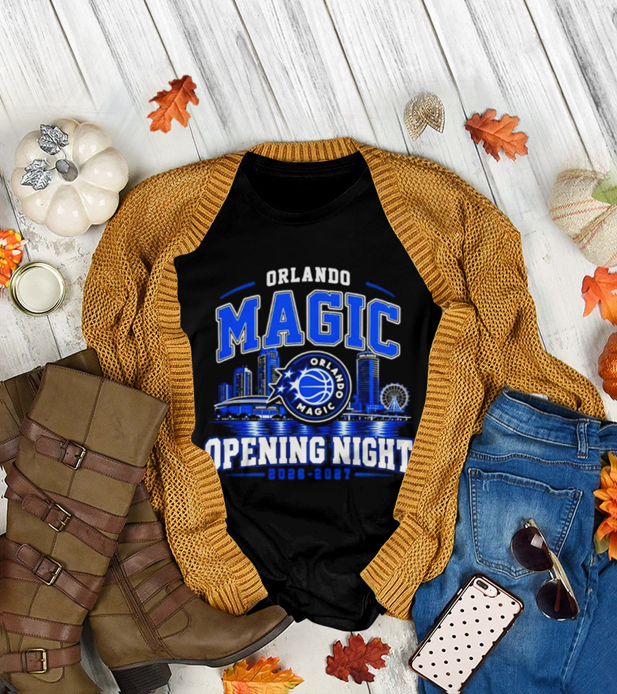 Orlando Magic Opening Night 2026 2027 City Skyline T-Shirt