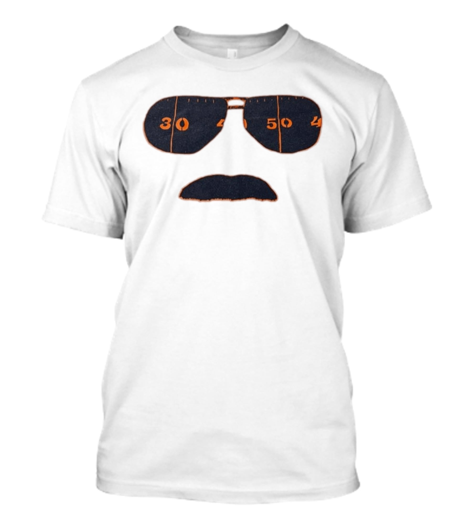 Chicago Bears Mike Ditka Sunglasses Mustache 30 40 50 T-Shirt