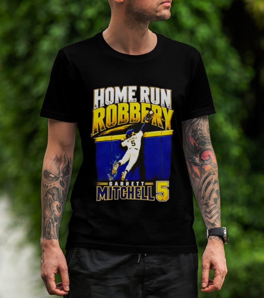Home Run Robbery Garrett Mitchell 5 Milwaukee Brewers NLCS 2026 T-Shirt