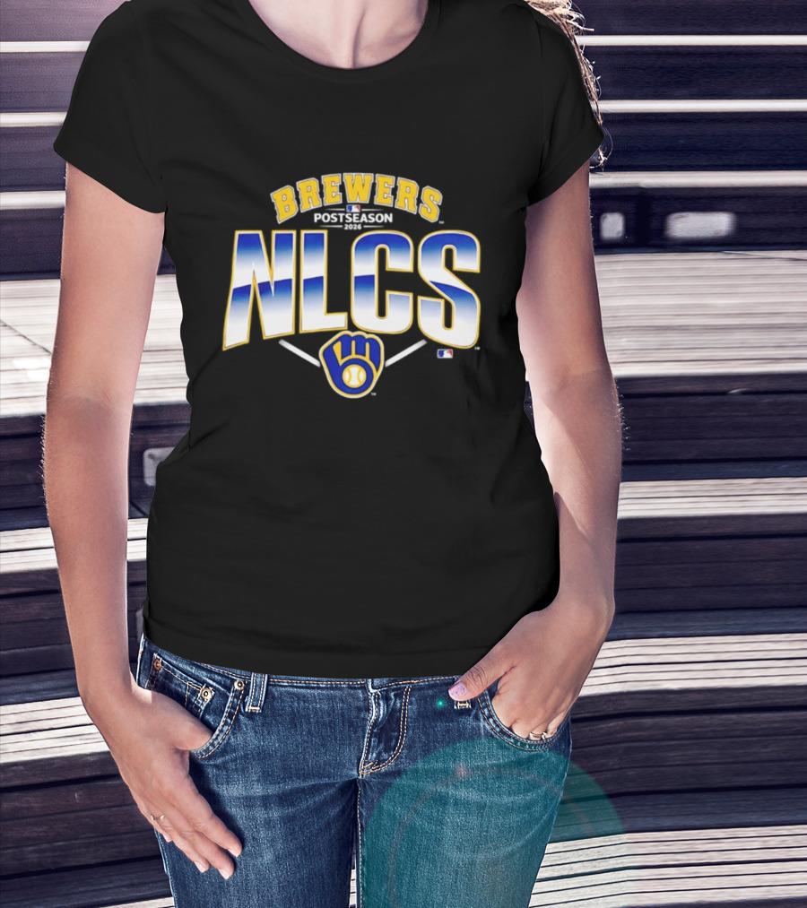 Milwaukee Brewers NLCS Postseason 2026 Baseball Majestic Crewneck T-Shirt