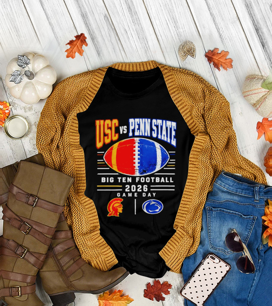 USC Vs Penn State Big Ten Football 2026 Game Day T-Shirt