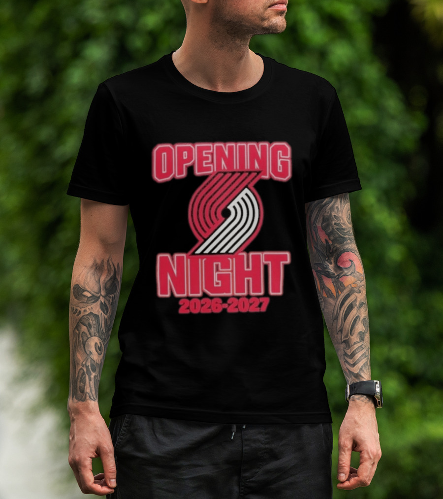 Portland Trail Blazers NBA Opening Night 2026 2027 T-Shirt