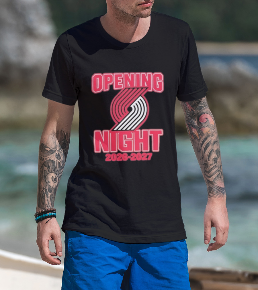 Portland Trail Blazers NBA Opening Night 2026 2027 T-Shirt