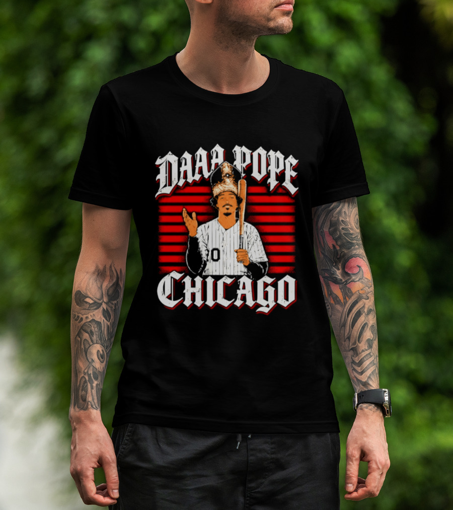 Daaa Pope Chicago White Sox 2026 Postseason Baseball Figure With Bat T-Shirt