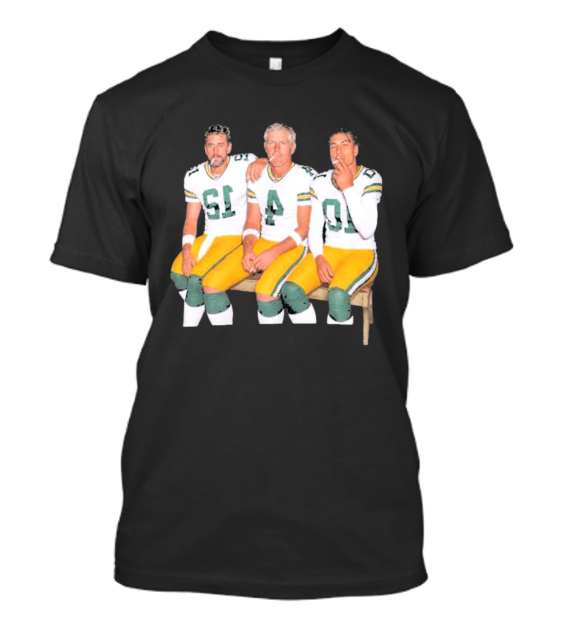 Bart Starr Brett Favre Aaron Rodgers Green Bay Packers Legends Football Signatures T-Shirt