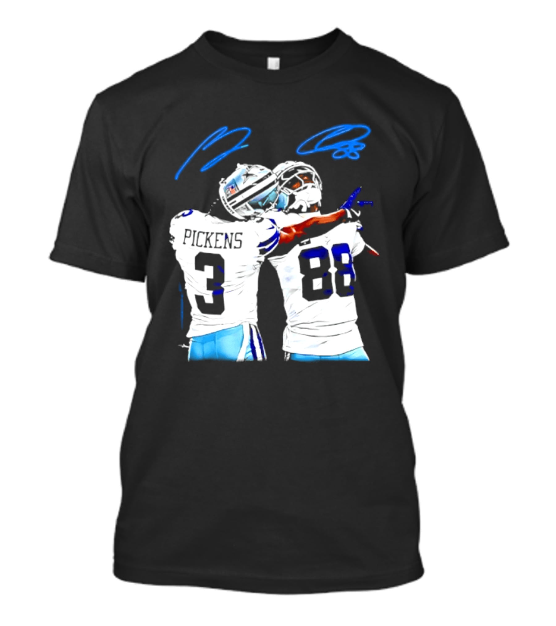 George Pickens CeeDee Lamb Dallas Cowboys Signatures T-Shirt