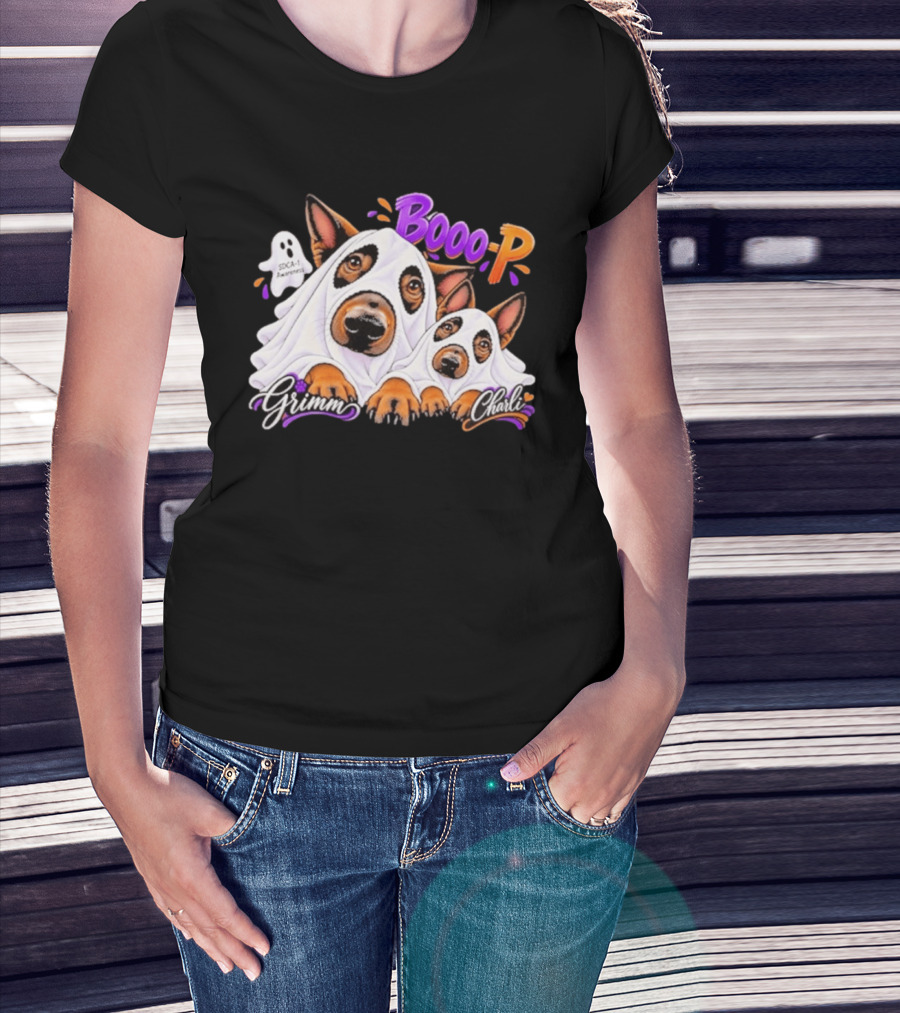 Grimm Charli Booo P SDCA 1 Awareness Comic Style Pooch Pals T-Shirt