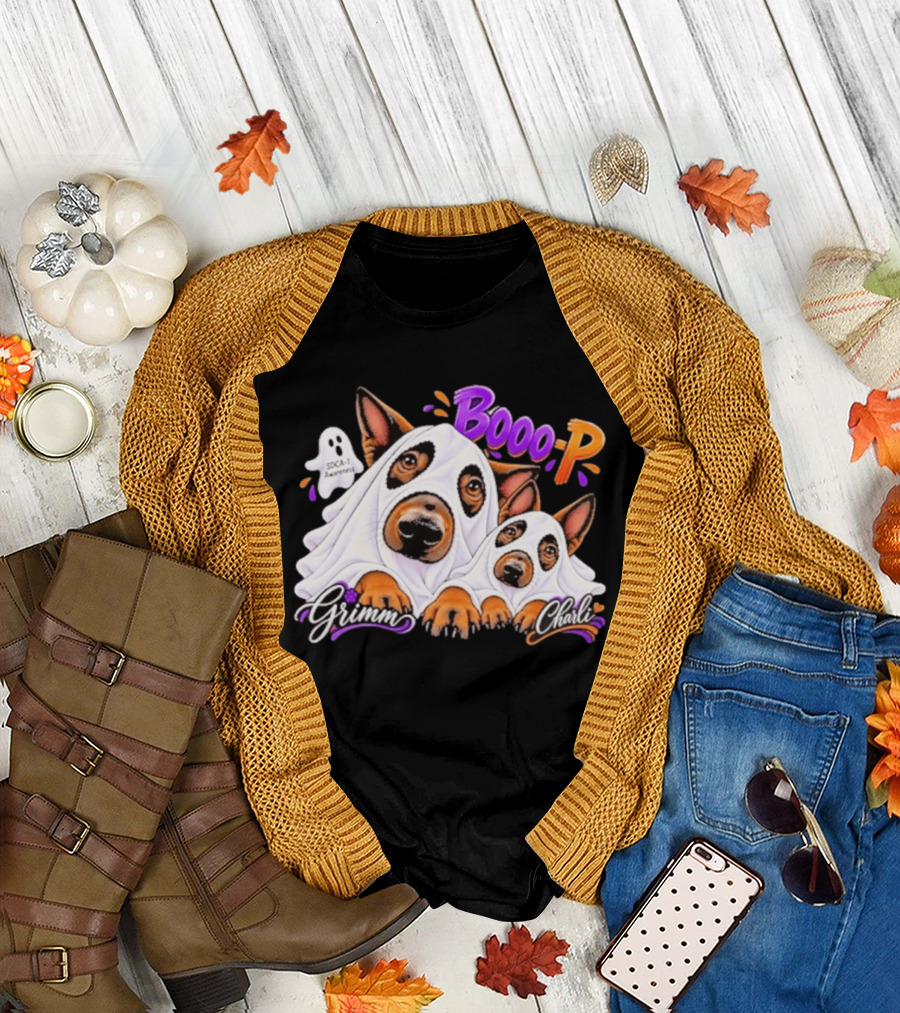 Grimm Charli Booo P SDCA 1 Awareness Comic Style Pooch Pals T-Shirt