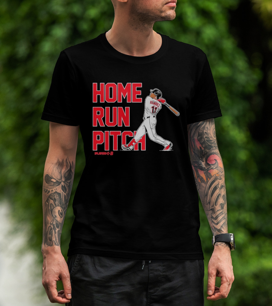 Ramirez 11 Home Run Pitch Swing Baseball T-Shirt