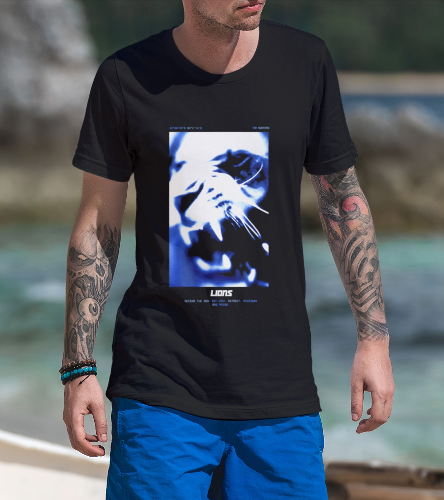 Detroit Lions 2026 Rivalries Collection Loose Fit Boyfriend Lions Inner Strength Outer Toughness Excellence T-Shirt