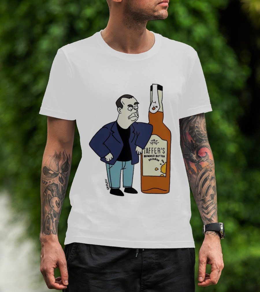 Jon Taffer Cartoon Browning Butter Bourbon Bar Rescue T-Shirt