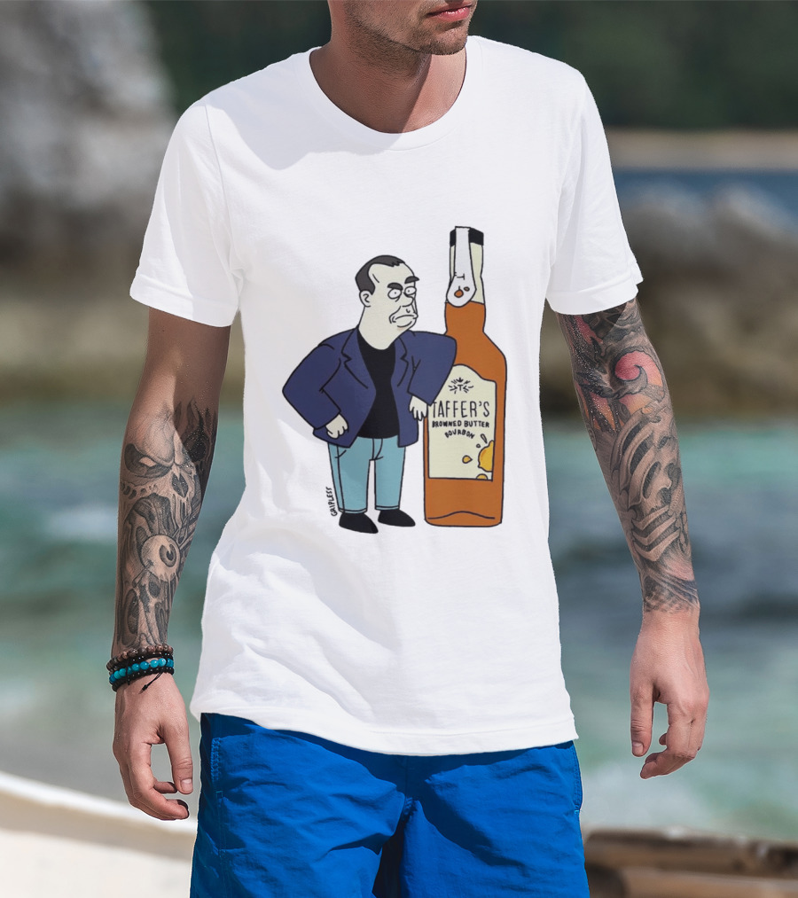 Jon Taffer Cartoon Browning Butter Bourbon Bar Rescue T-Shirt