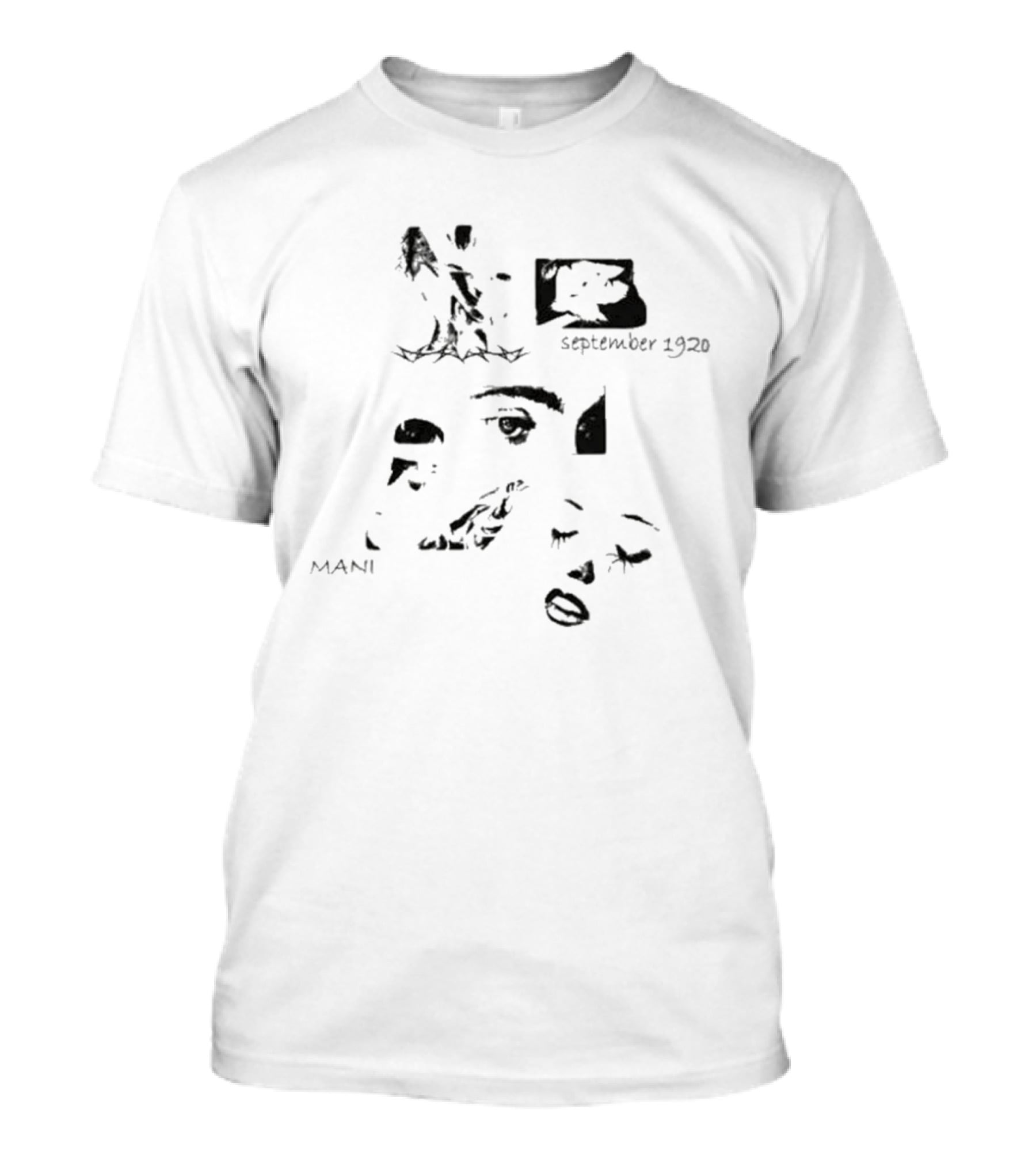 Māni September 1920 Face Collage T-Shirt