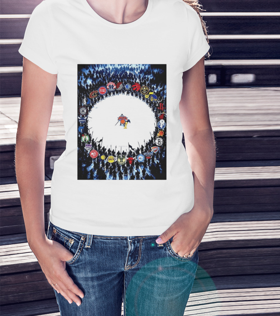 New York Knicks NBA Opponents Rivalry Battle Meme T-Shirt