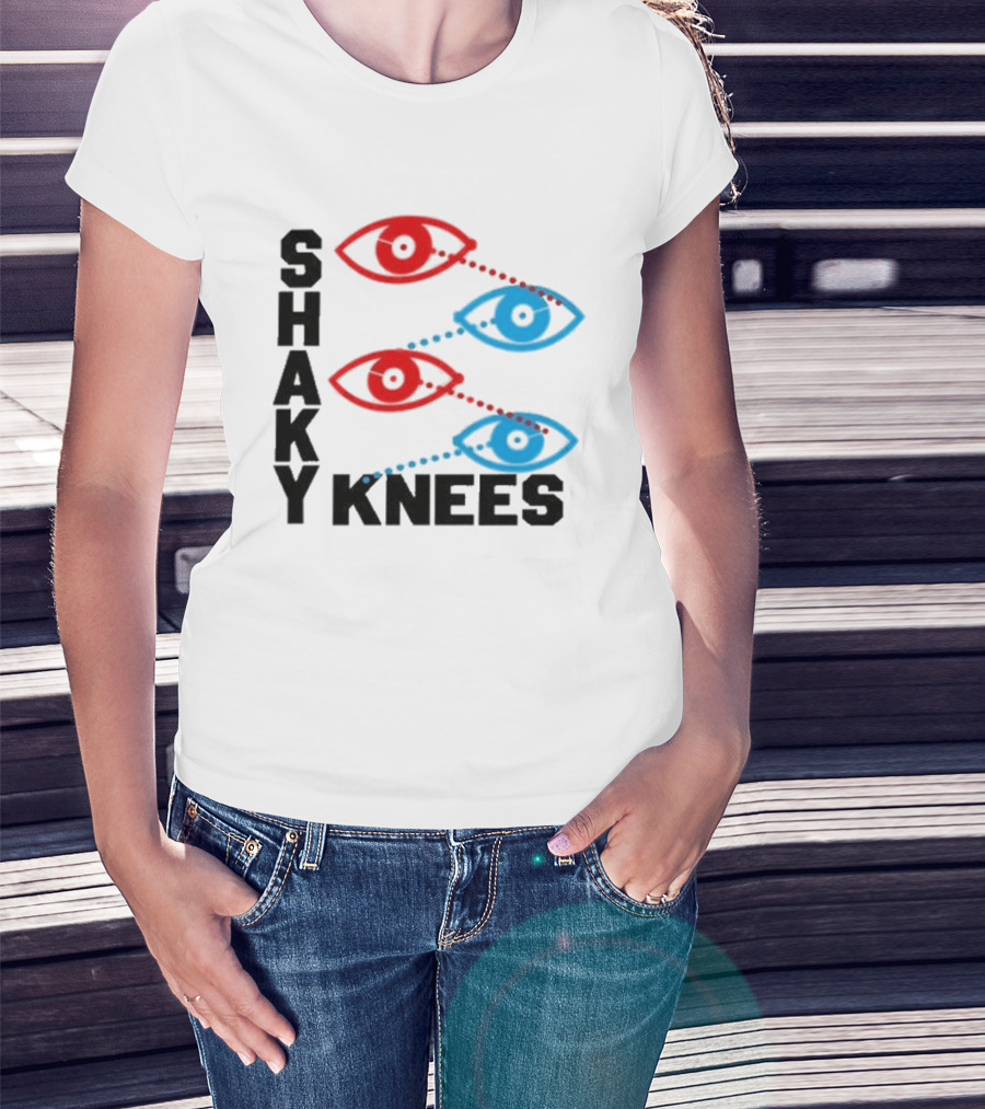 Shaky Knees Festival 2026 Piedmont Park Atlanta GA September 18 20 Red Blue Eye T-Shirt