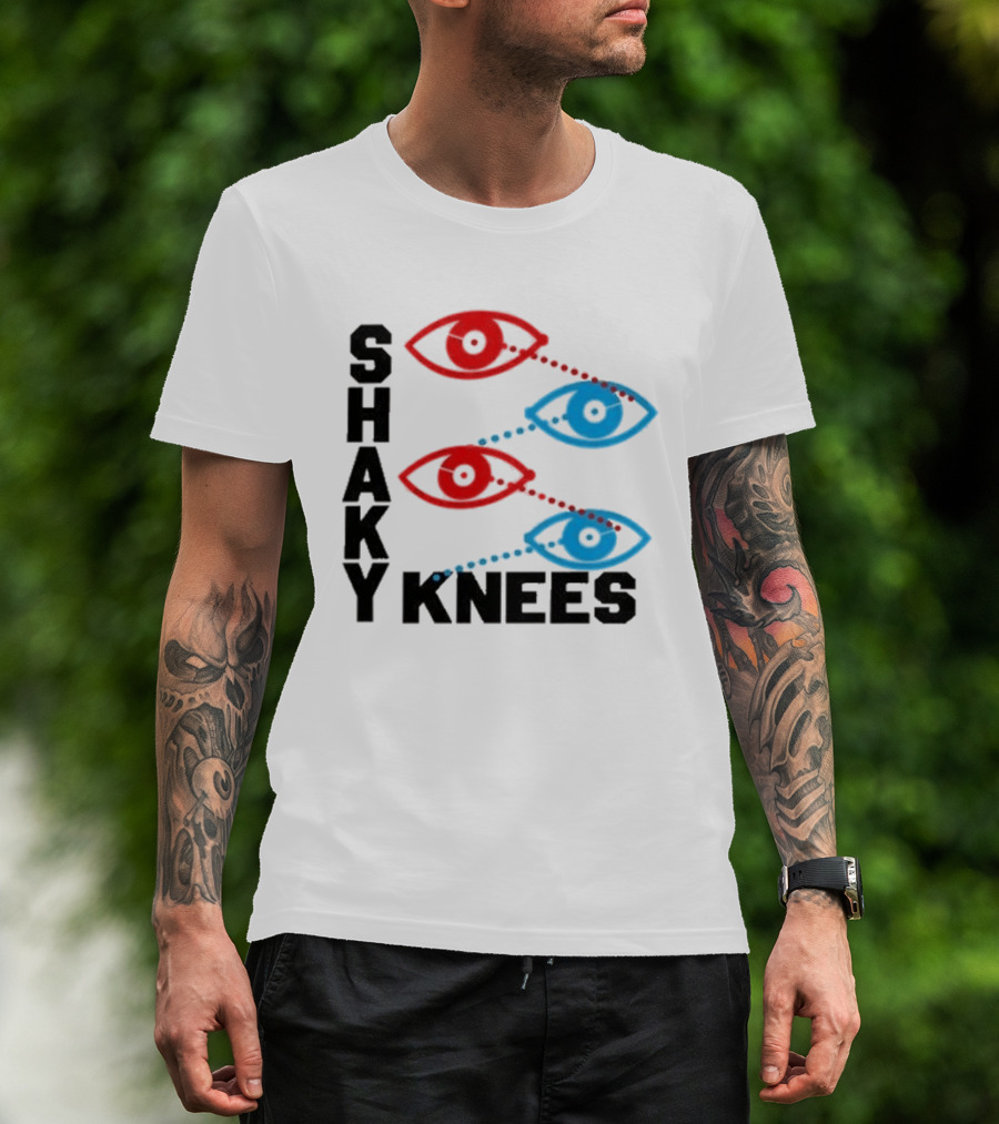 Shaky Knees Festival 2026 Piedmont Park Atlanta GA September 18 20 Red Blue Eye T-Shirt