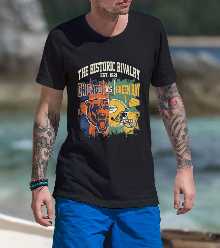 The Historic Rivalry Chicago Vs Green Bay Est 1921 T-Shirt