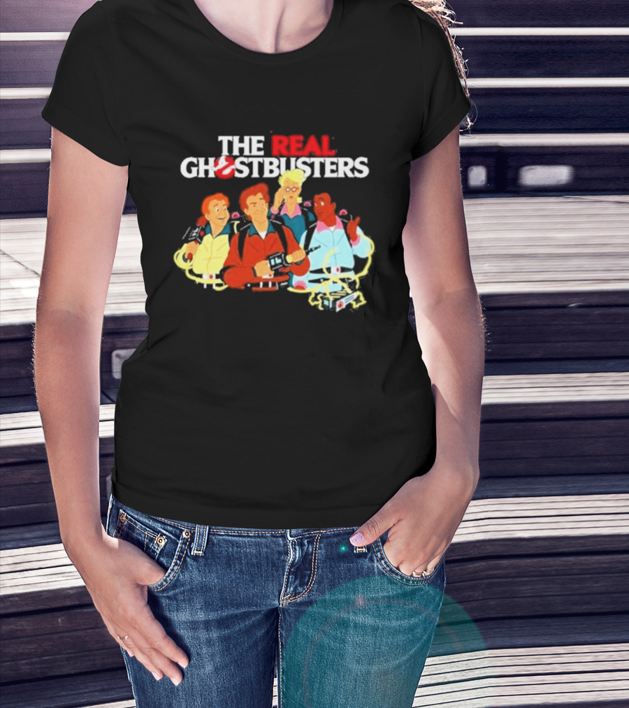 The Real Ghostbusters Investigators Retrokid Store Classic 80s Cartoon Team T-Shirt