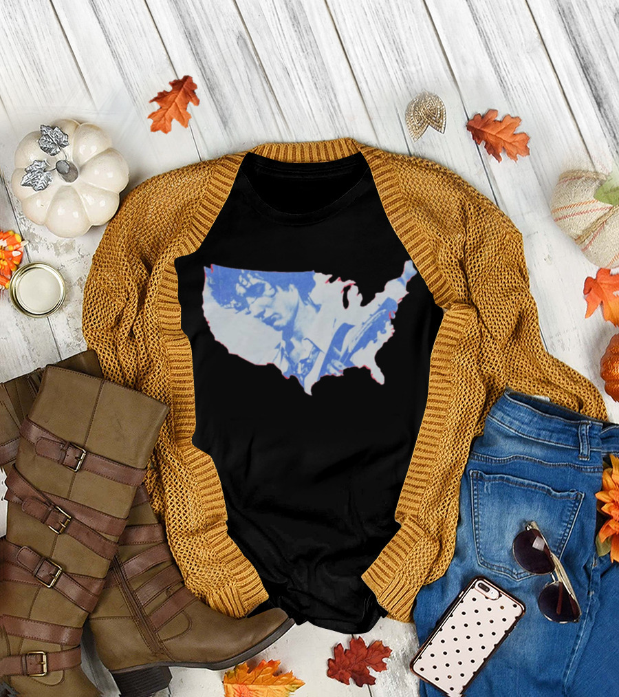 Sombr 2026 You Are The Reason Tour America USA Guitarist Map T-Shirt