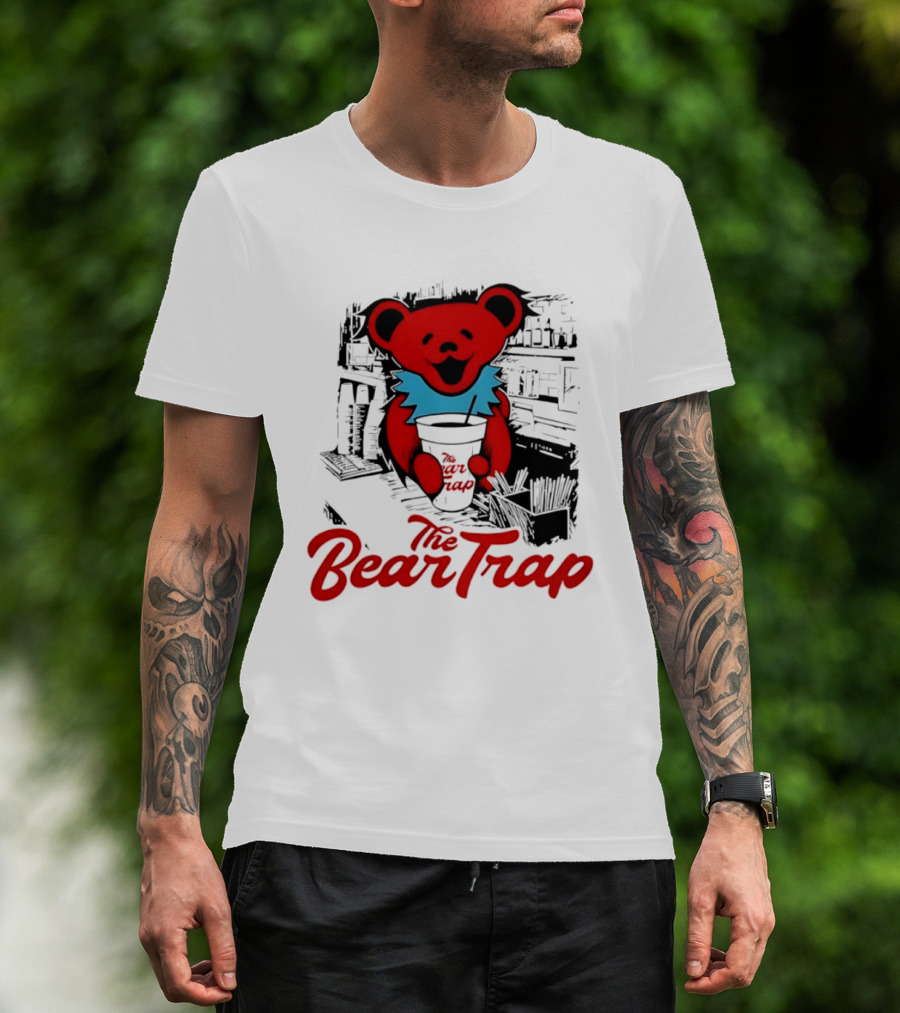 The Bear Trap Grateful Dead Dancing Bear Vintage Barista Vibes T-Shirt