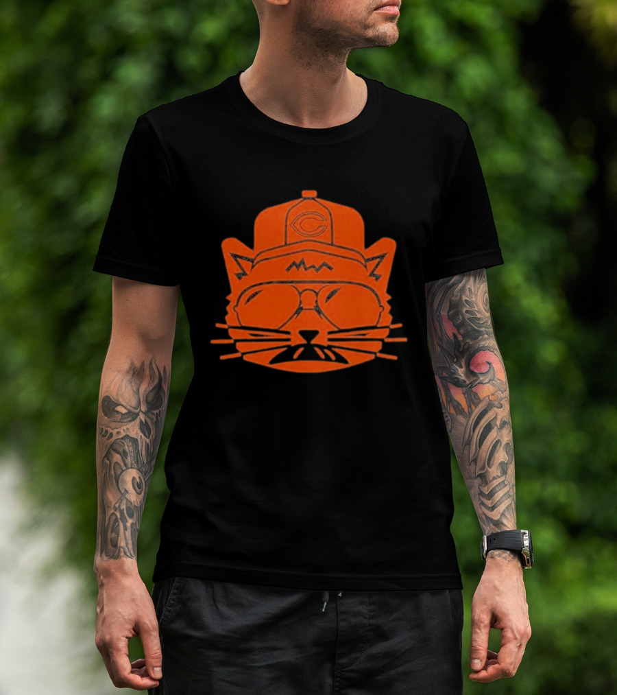 Super Gary Cat Wearing C Hat With Glasses T-Shirt