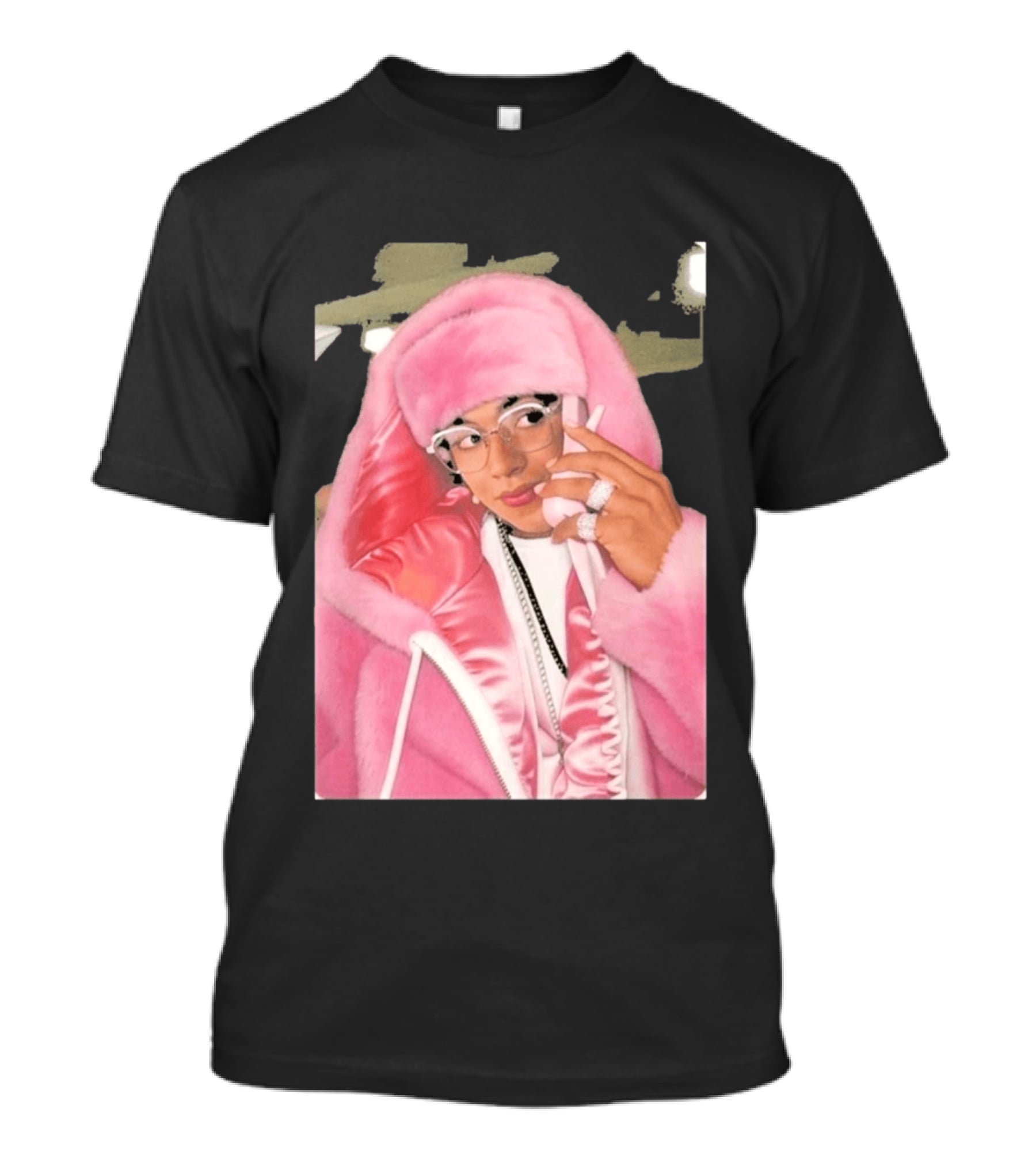 Hasan Piker Pink Fur Coat Style Darializa T-Shirt