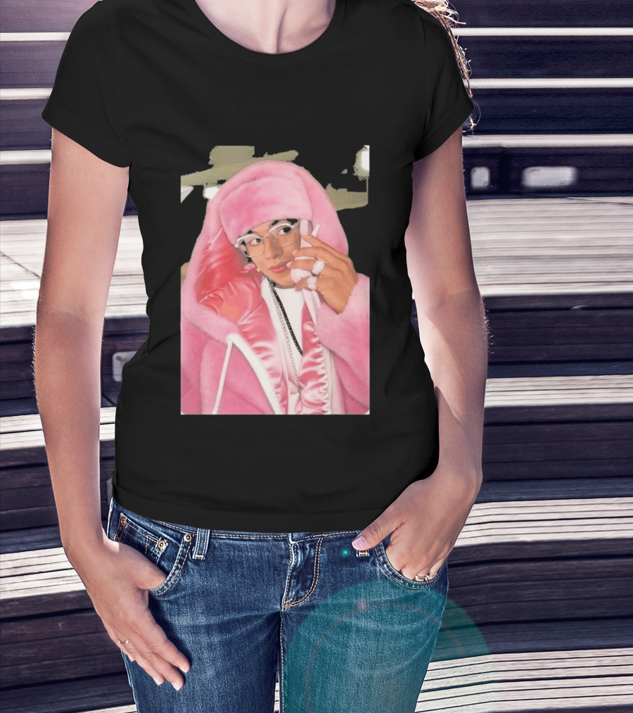 Hasan Piker Pink Fur Coat Style Darializa T-Shirt