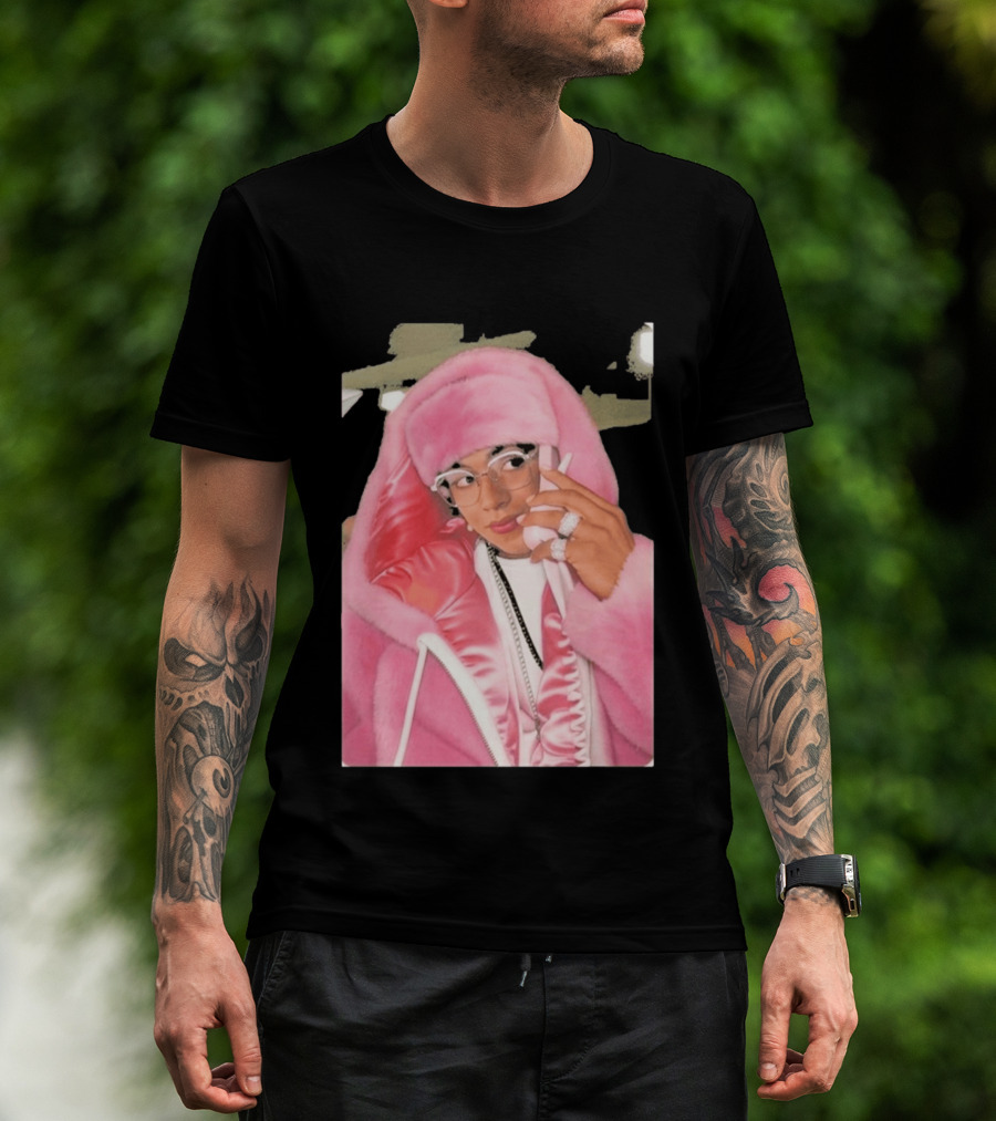 Hasan Piker Pink Fur Coat Style Darializa T-Shirt