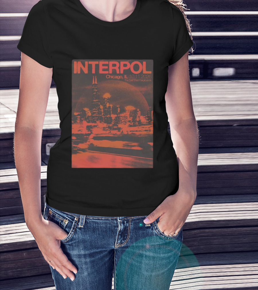 Interpol Chicago IL The Salt Shed Fairgrounds October 11 2026 Skyline Event T-Shirt