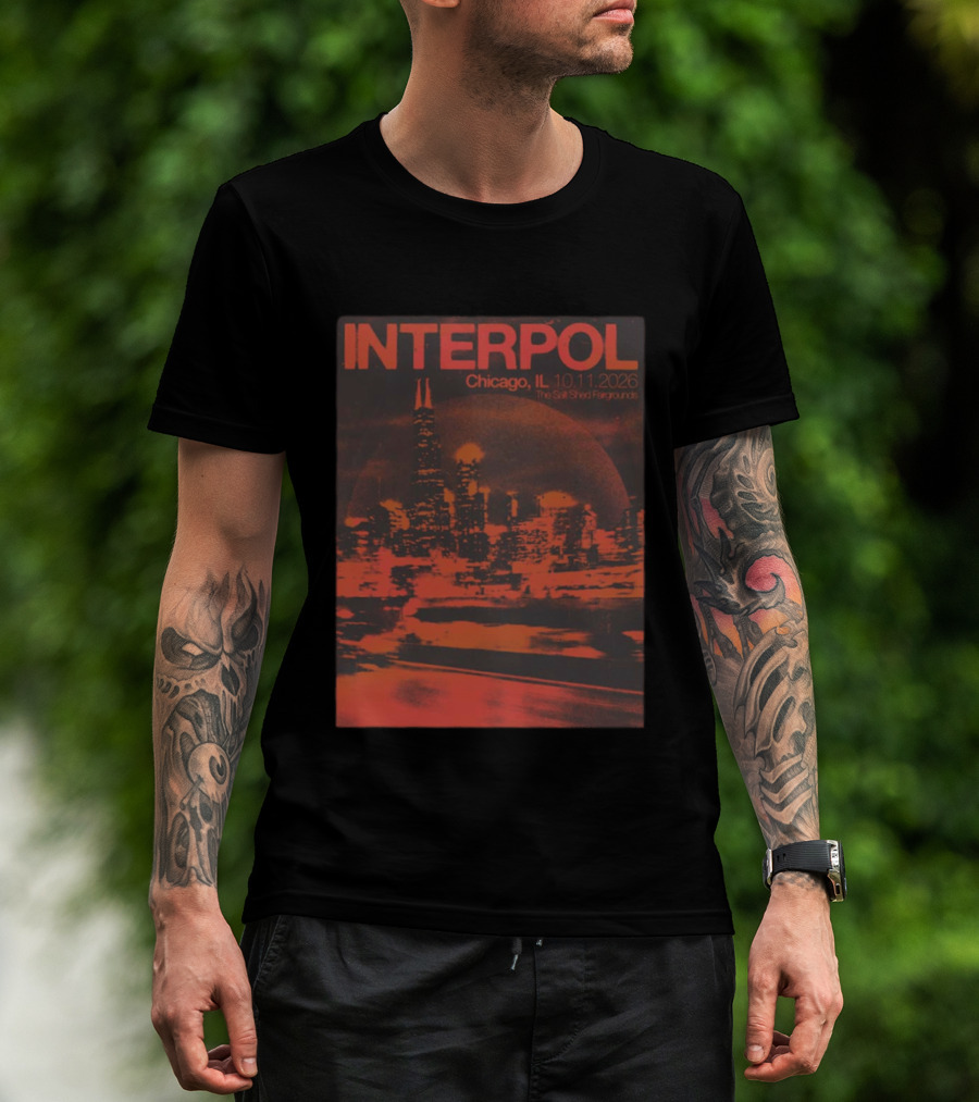 Interpol Chicago IL The Salt Shed Fairgrounds October 11 2026 Skyline Event T-Shirt