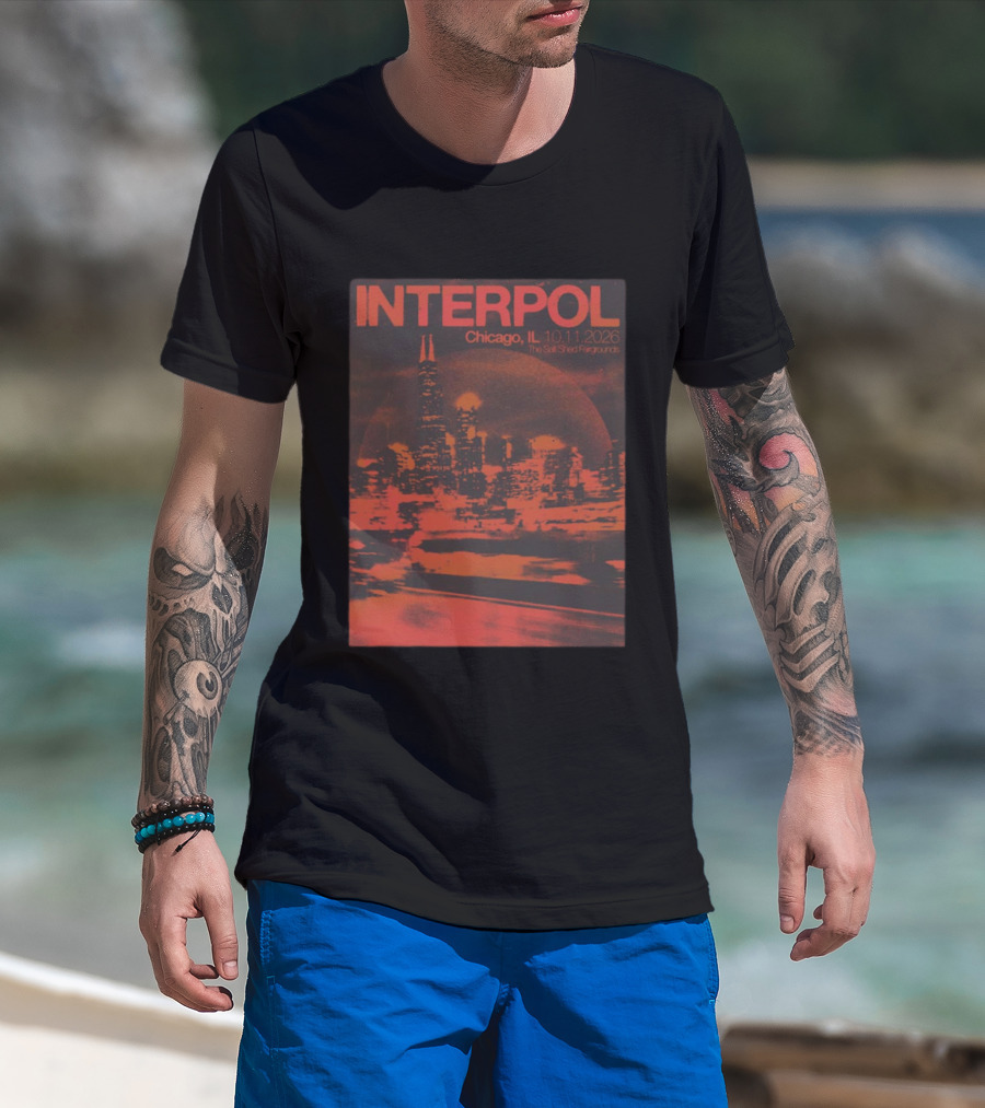 Interpol Chicago IL The Salt Shed Fairgrounds October 11 2026 Skyline Event T-Shirt